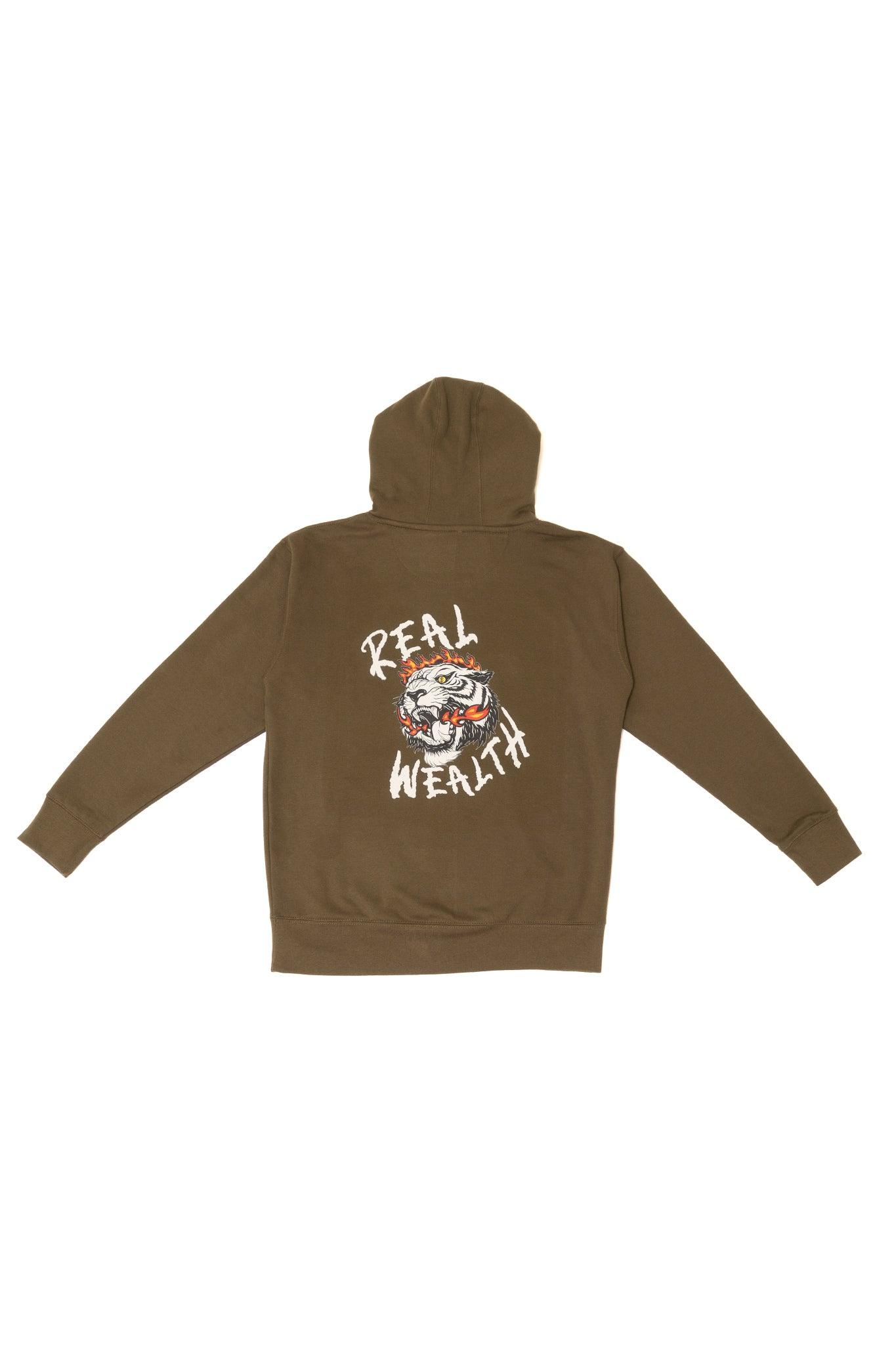 Trailblazer Hoodie - Military Green - Real Wealth Club