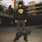 Black & Yellow – Spray Paint Graffiti Hoodie