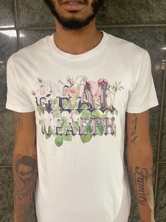 Flora Tee White - Real Wealth Club