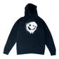 Navy Blue & White  – Spray Paint Graffiti Hoodie